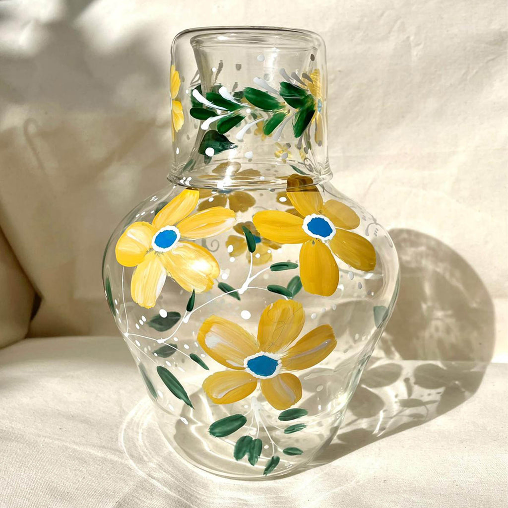 Blossom Amber Glass Carafe