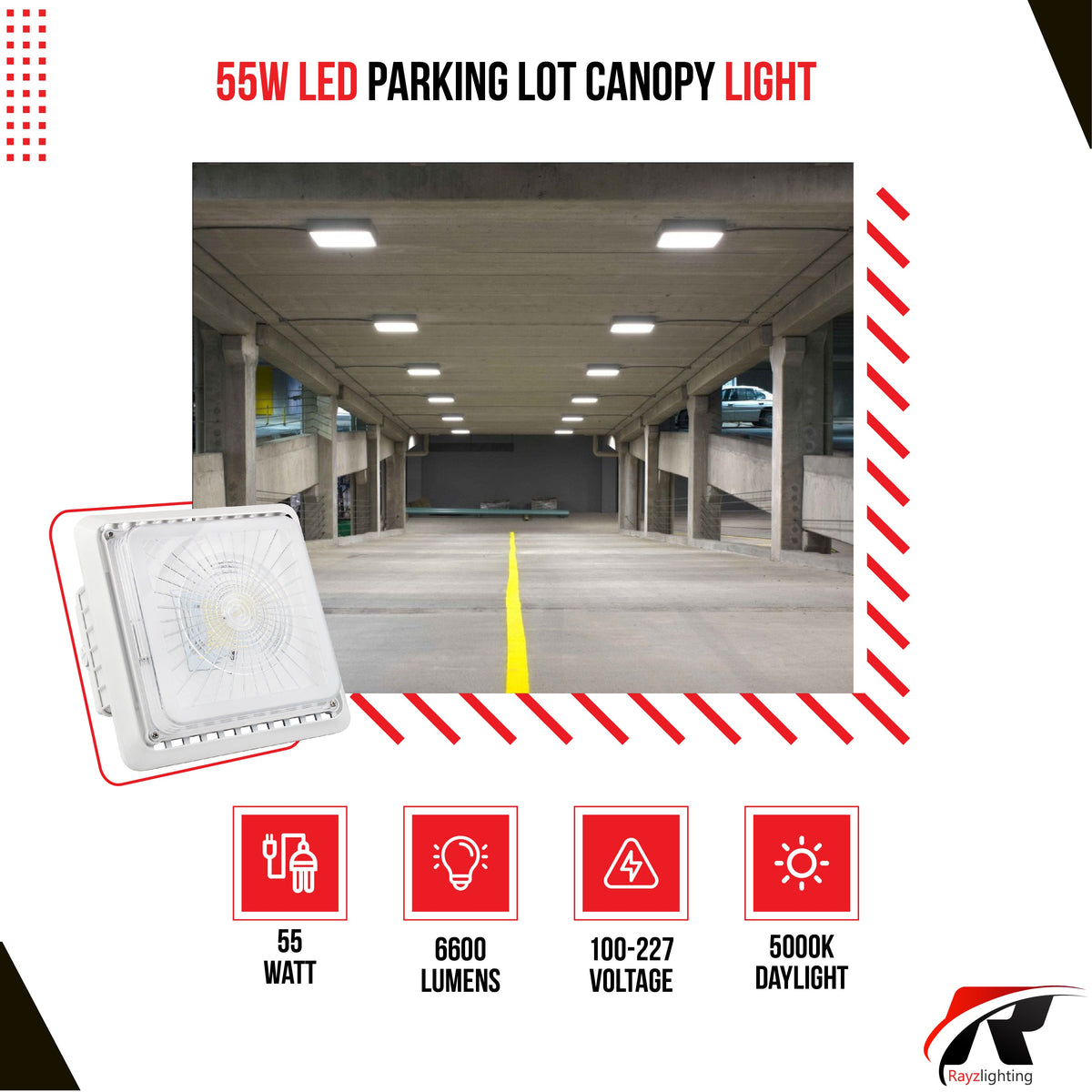 55W LED Canopy Light