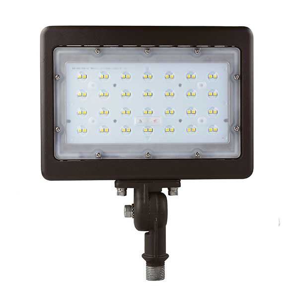 LED Garden Yard Flood Light, Outdoor 50w, 5000k, 6,500 LM, IP65, Input 100-277Vac, Replace 250w Metal Halide, Knuckle Mount, ETL, DLC - Rayz lighting INC 00
