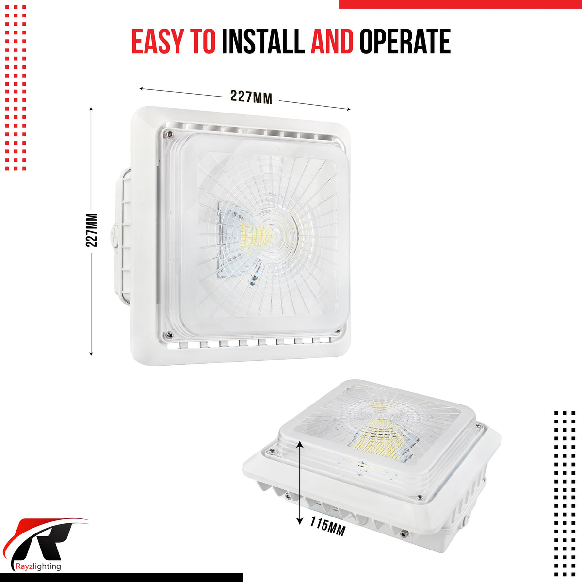 LED Surface Mount Canopy Light