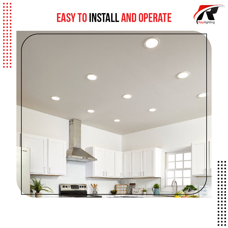 LED flat panel light with j-box