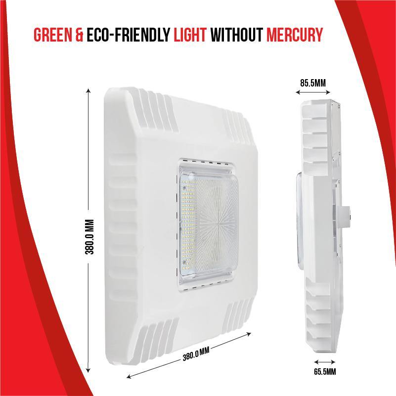 150W - LED Gas Station Canopy Light - Rayz lighting INC