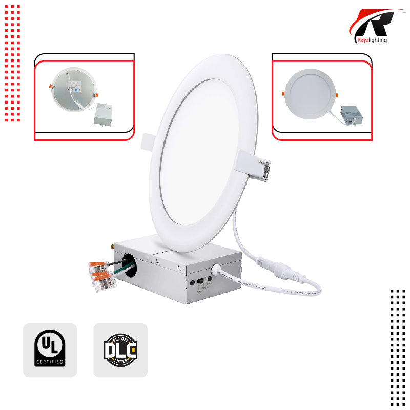 flat panel led light with j-box