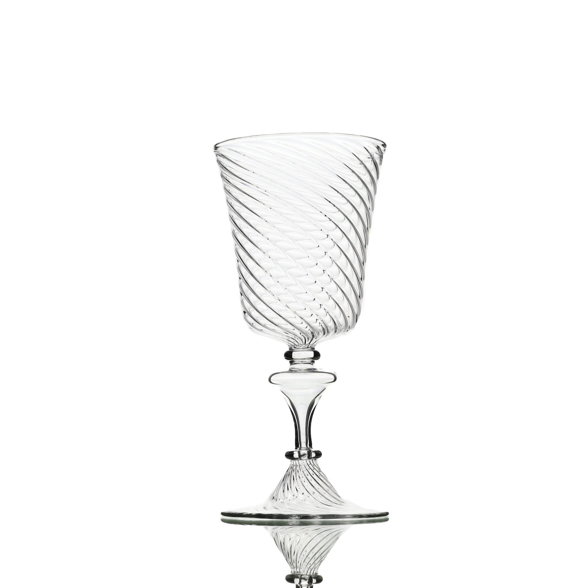 Striped Transpanate Wine Glass Set of 6