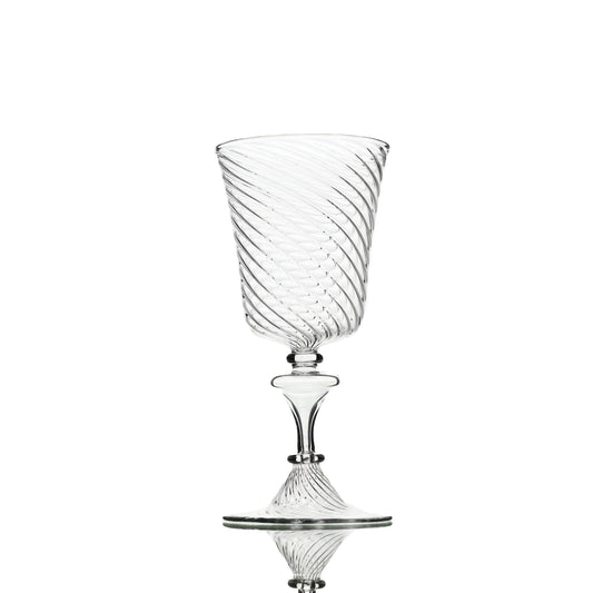 Striped Transpanate Wine Glass Set of 6