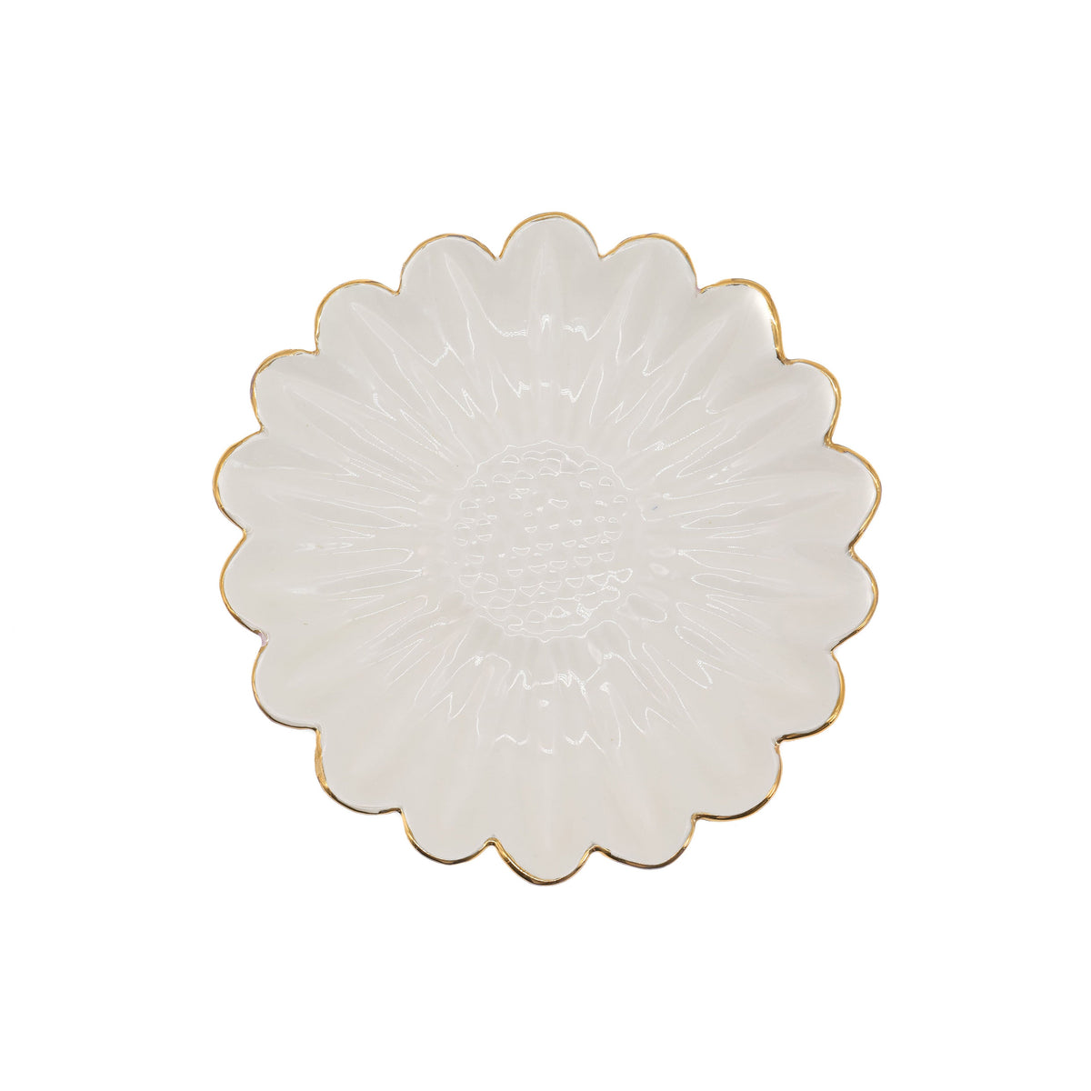 Flat Candy Dish White