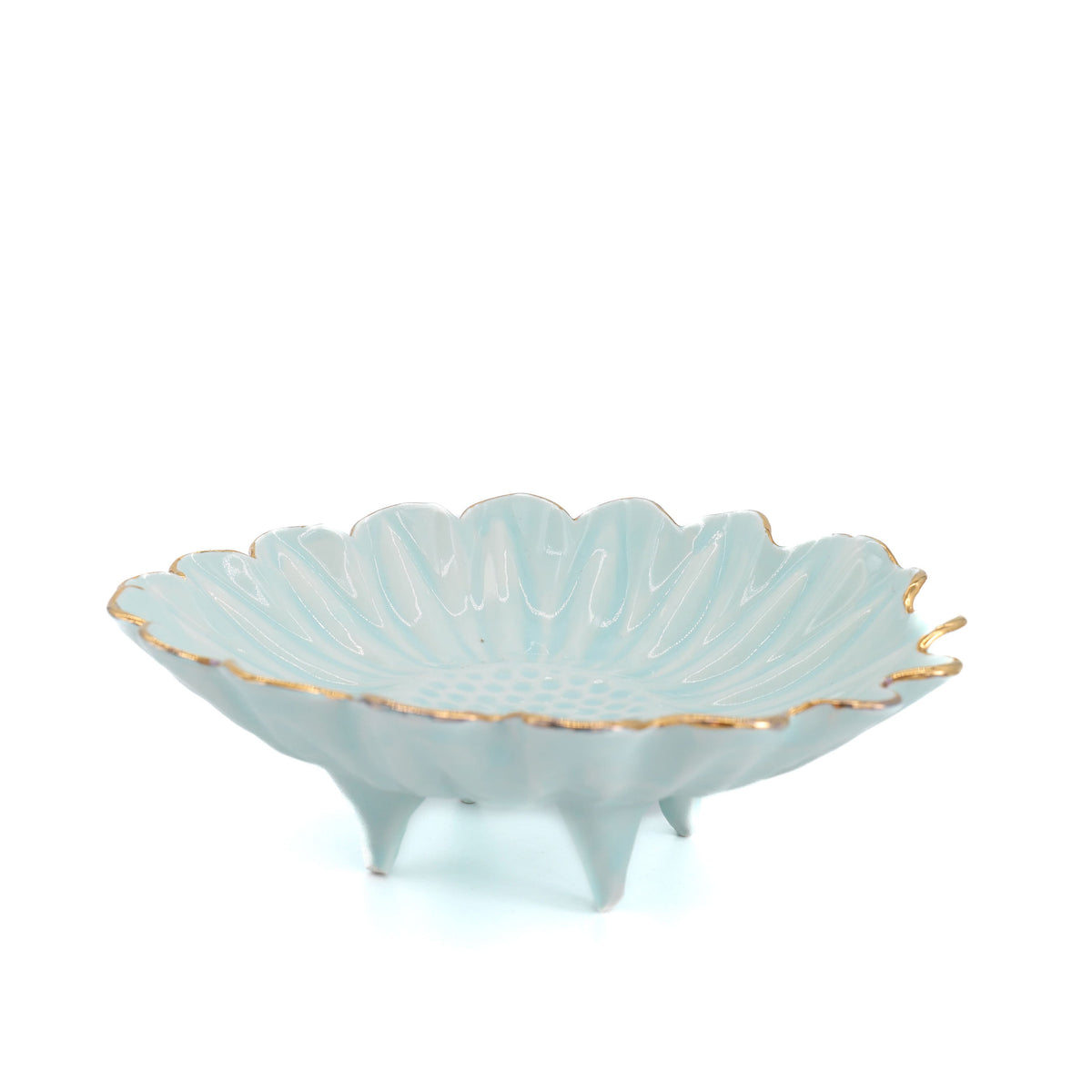 Candy Dish Sky Blue with Legs