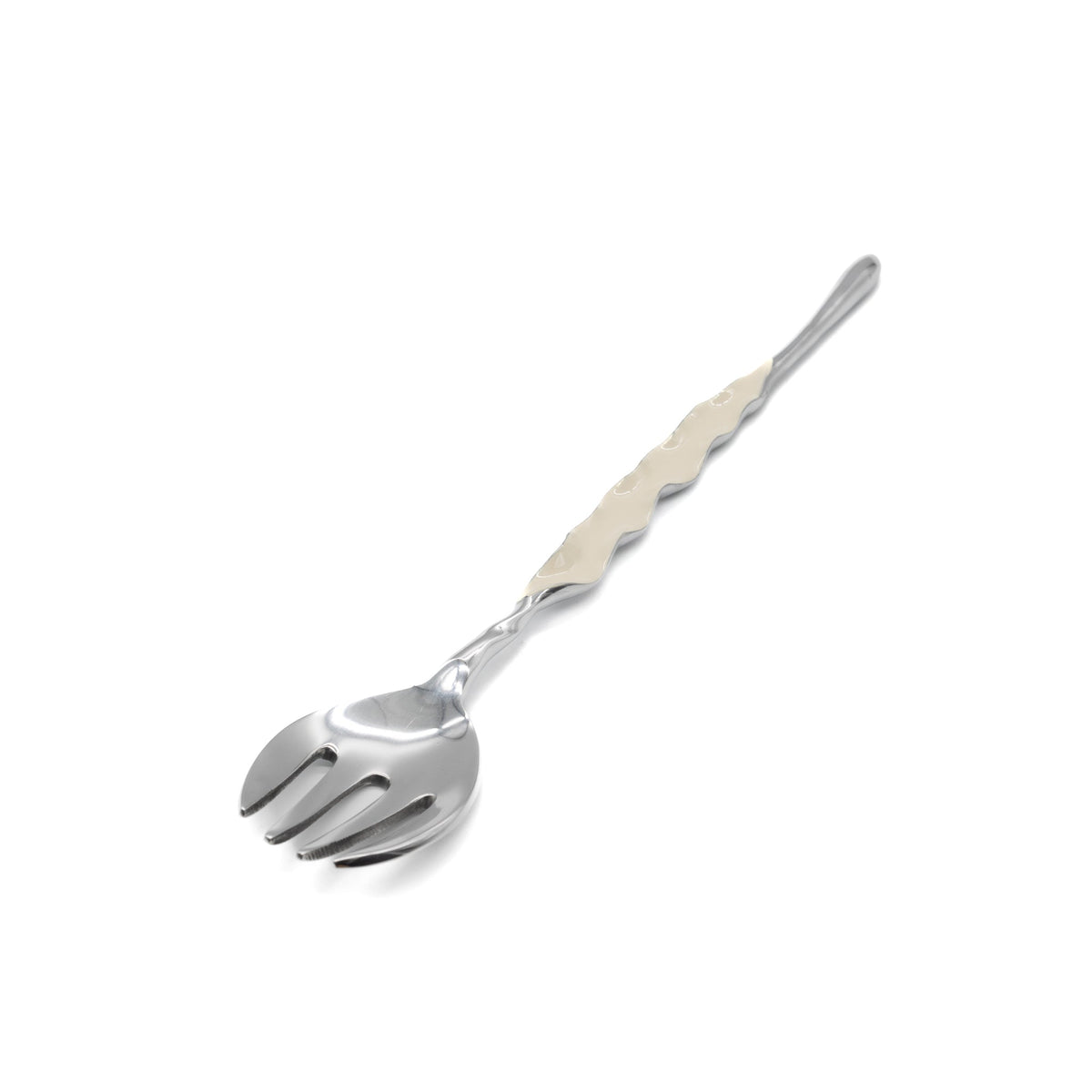 Ruffled Salad Server Silver