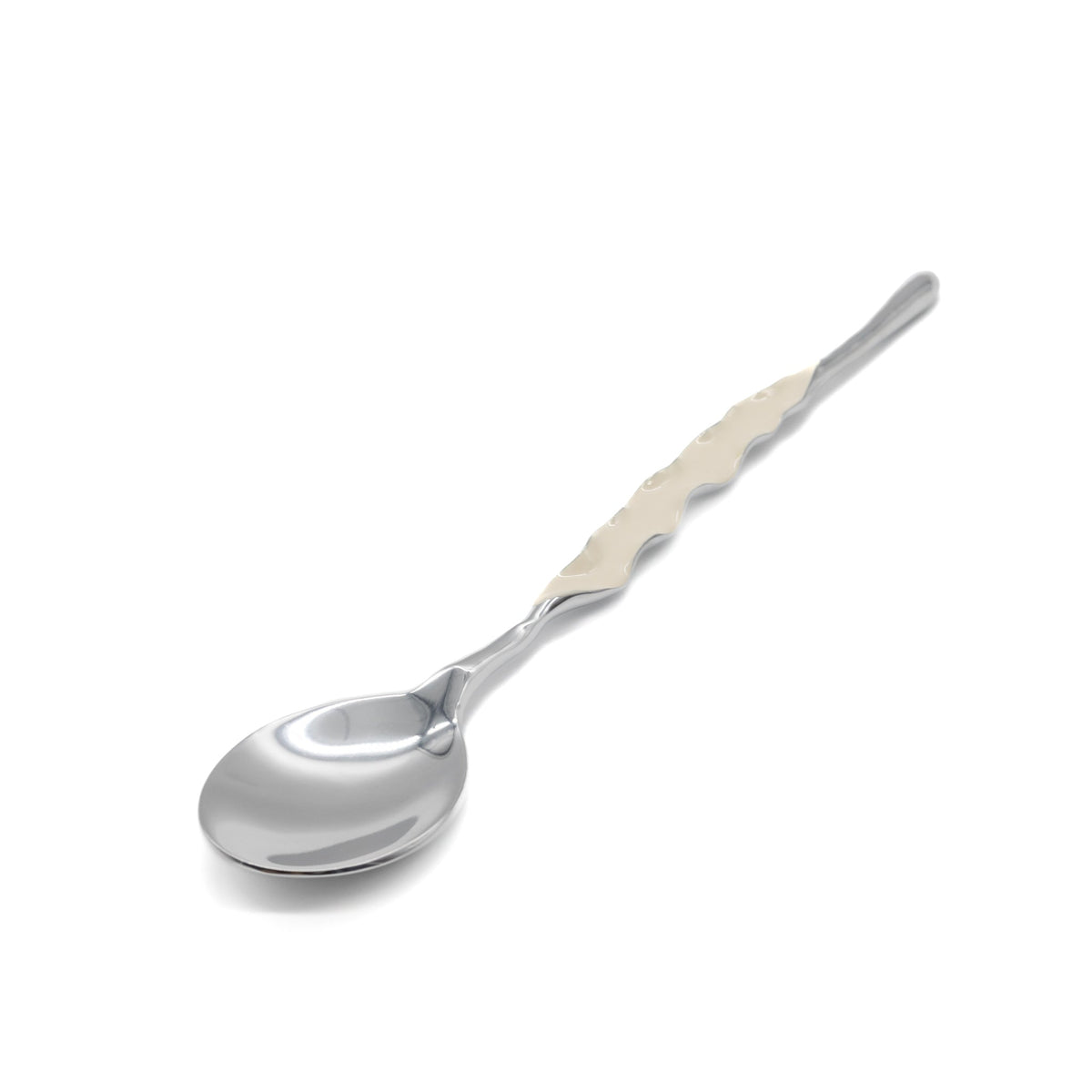 Ruffled Salad Server Silver
