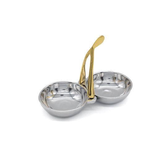 Wishbone Double Condiment Silver