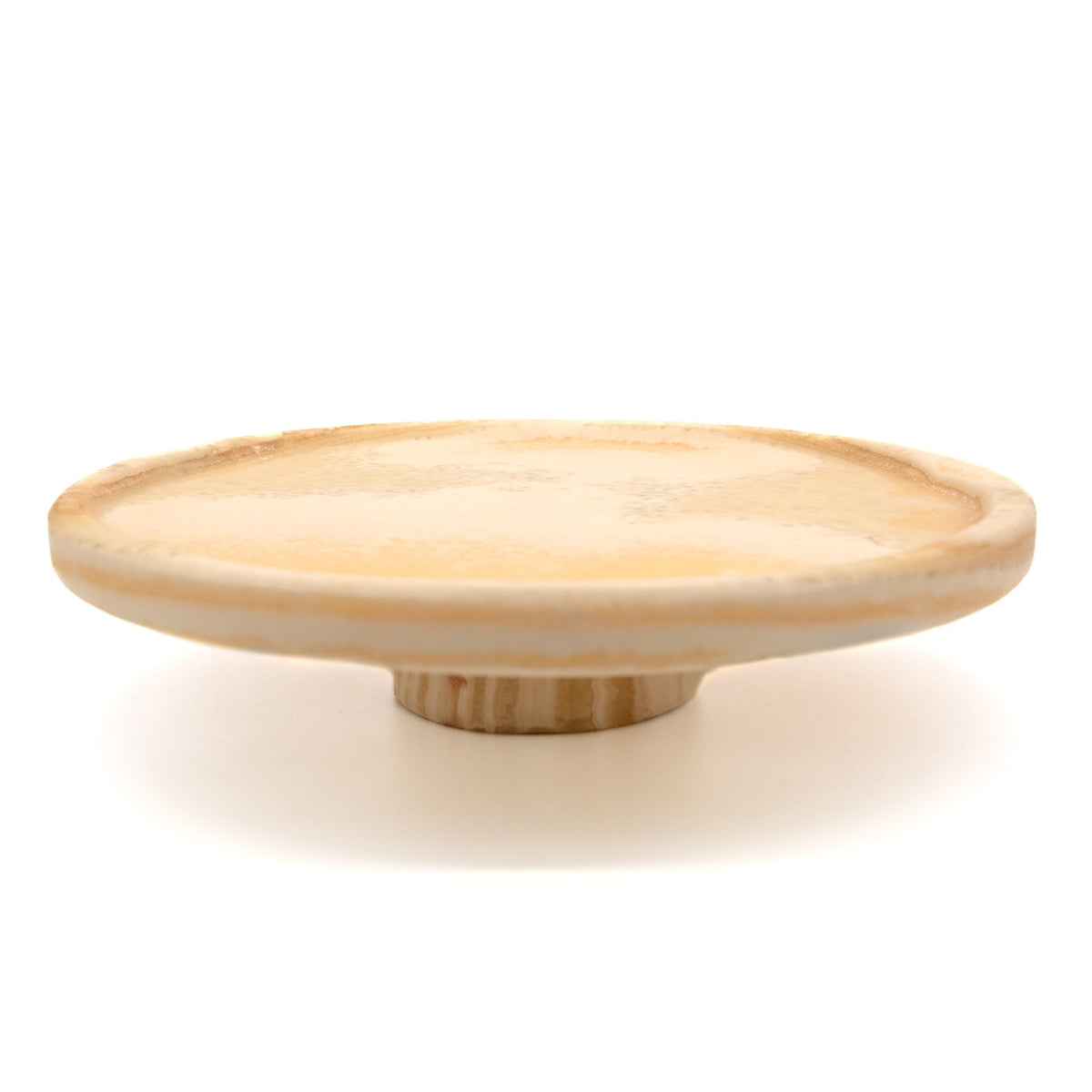 Neutral Alabaster Footed Stand