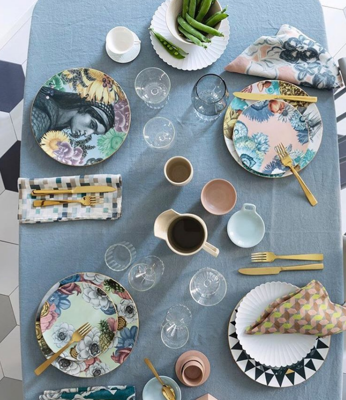 Cairo Flower Plate Set of 6