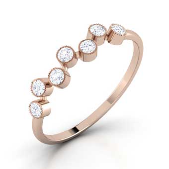 Milgrain Universe Diamond Ring