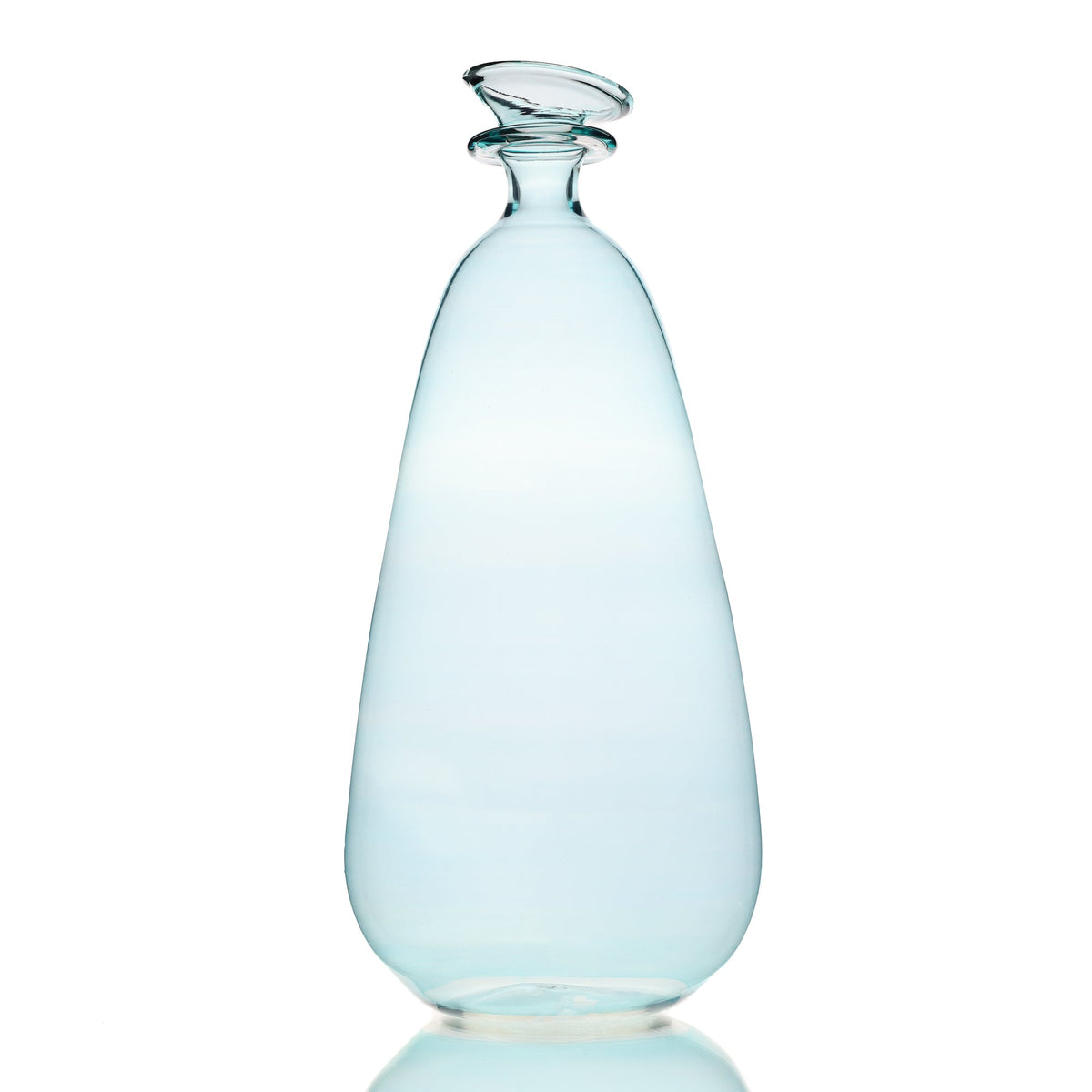 Long Glass Vase Blue