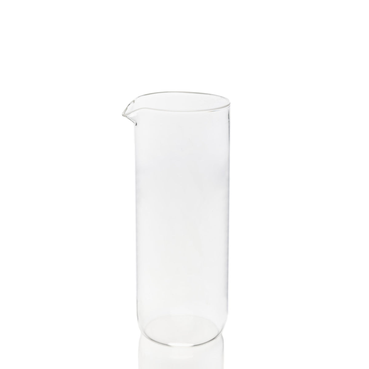 Transparent Carafe with white line on top