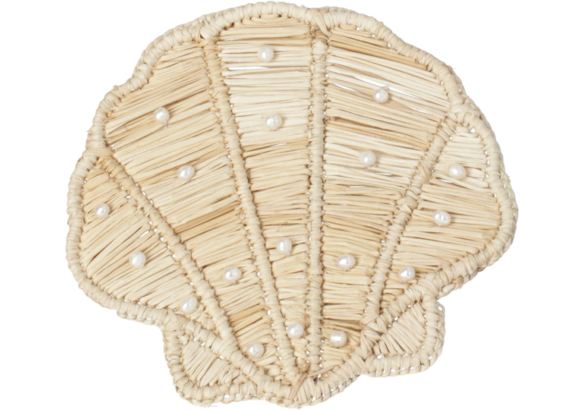 Seashell Napkin Rings Brown Set of 2