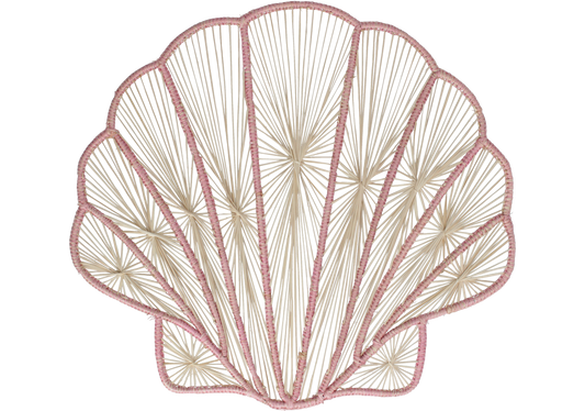 Seashell Placemats Pink Set of 2