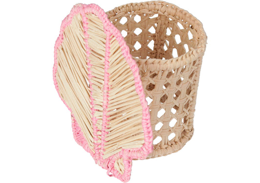 Seashell Napkin Rings Pink Set of 2