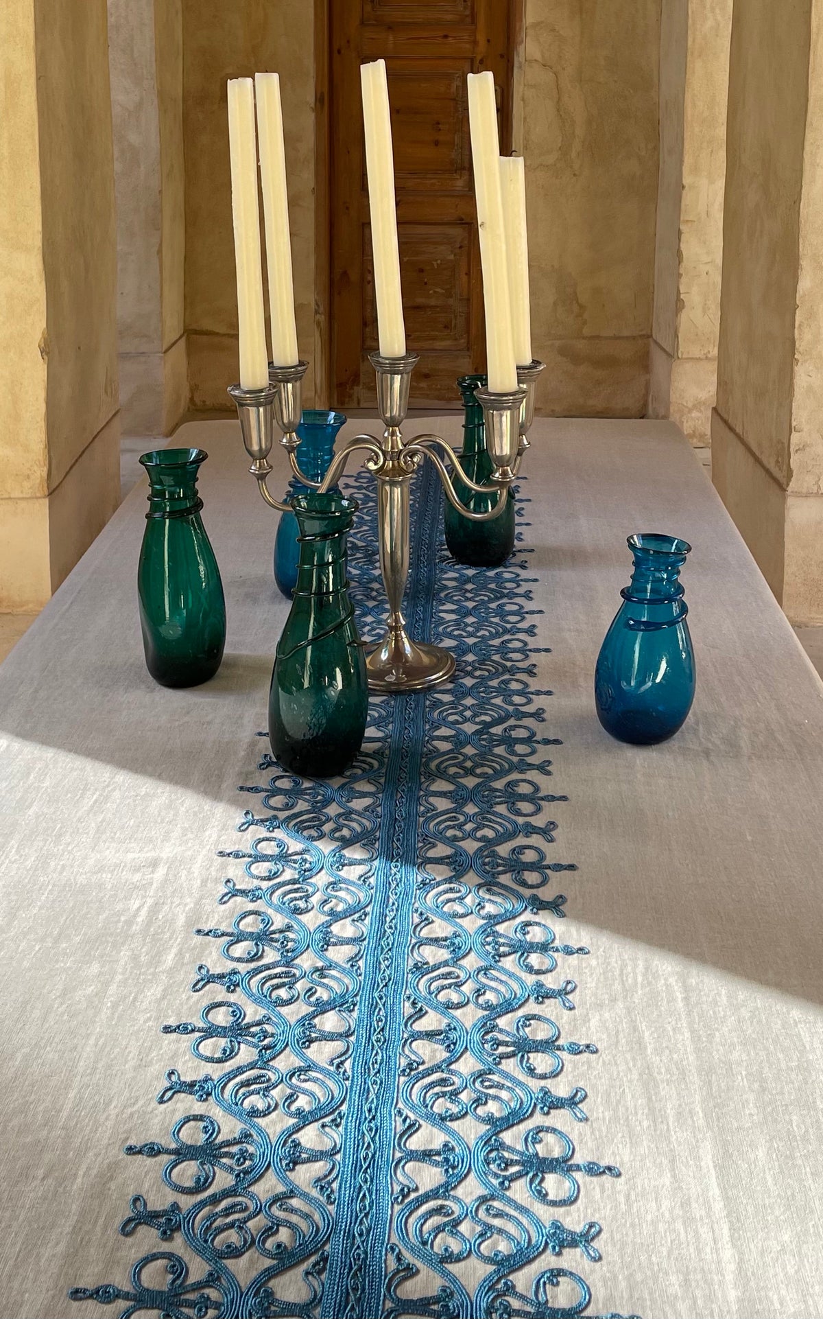 Mamlouk Tablecloth Blue