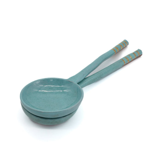 Serving Spoons Mint Blue Set of 2