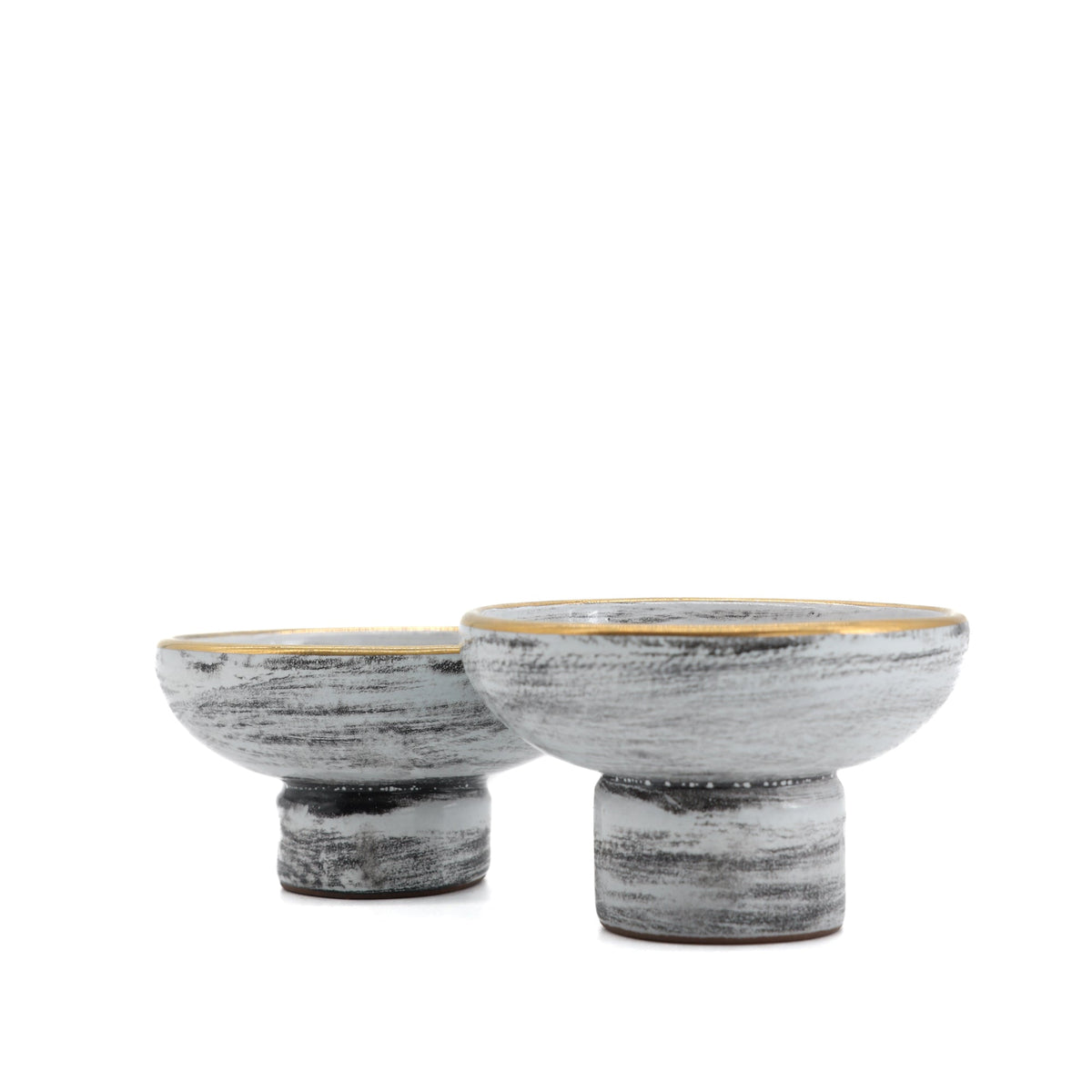Mini Dishes Rustic Grey set of 2