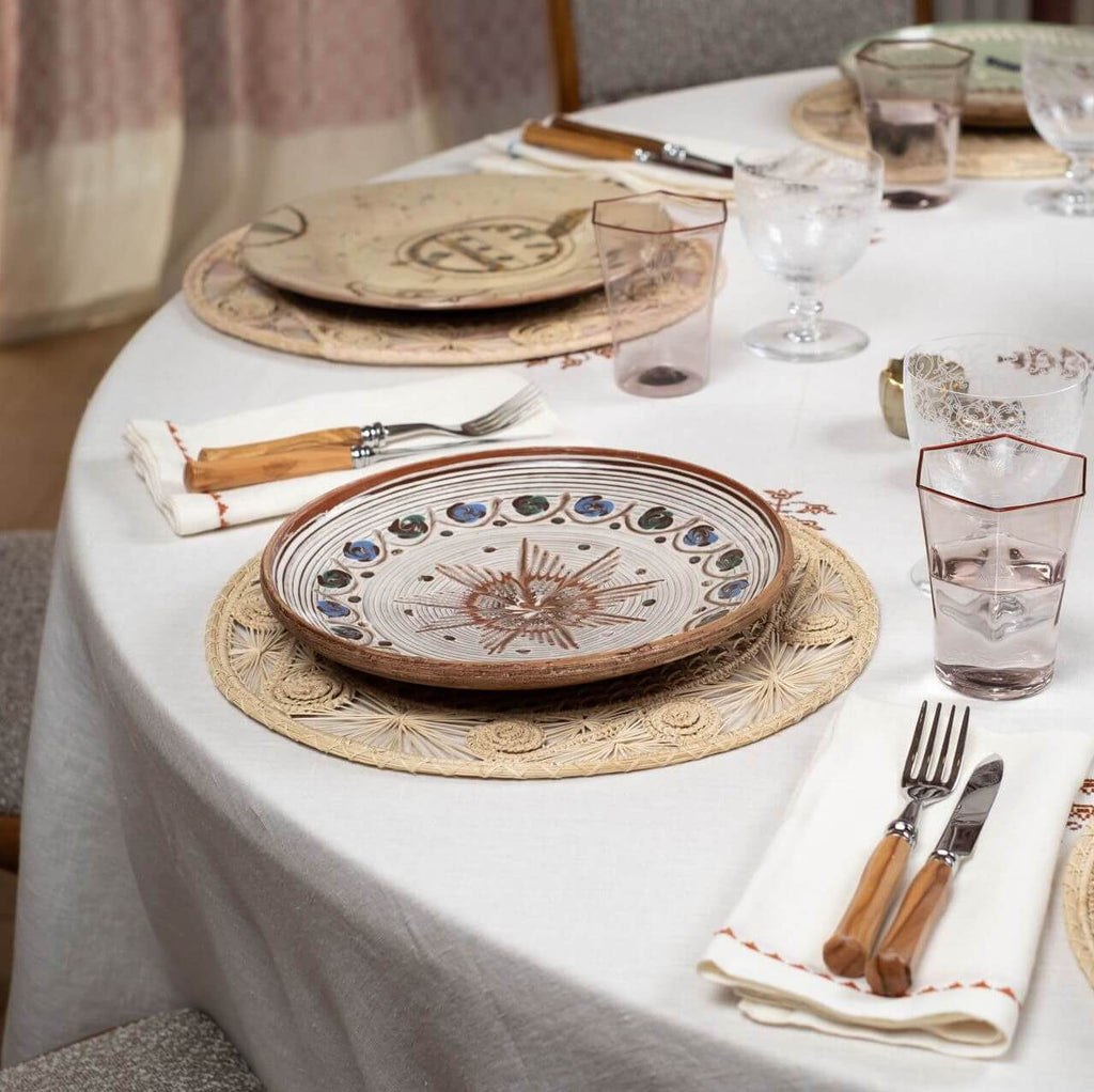Bouquet Tablecloth Rosewood