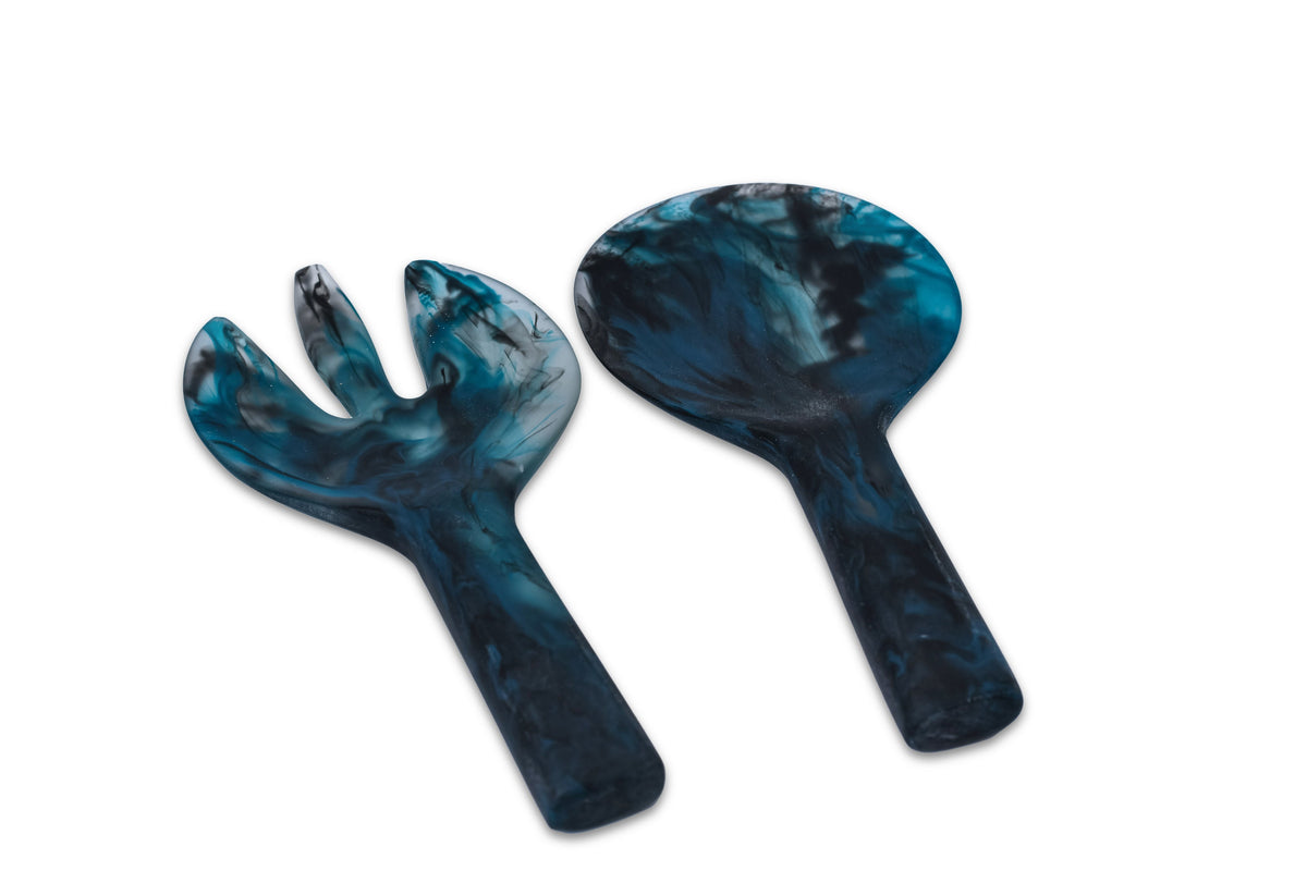 Jumbo Servers Navy set of 2