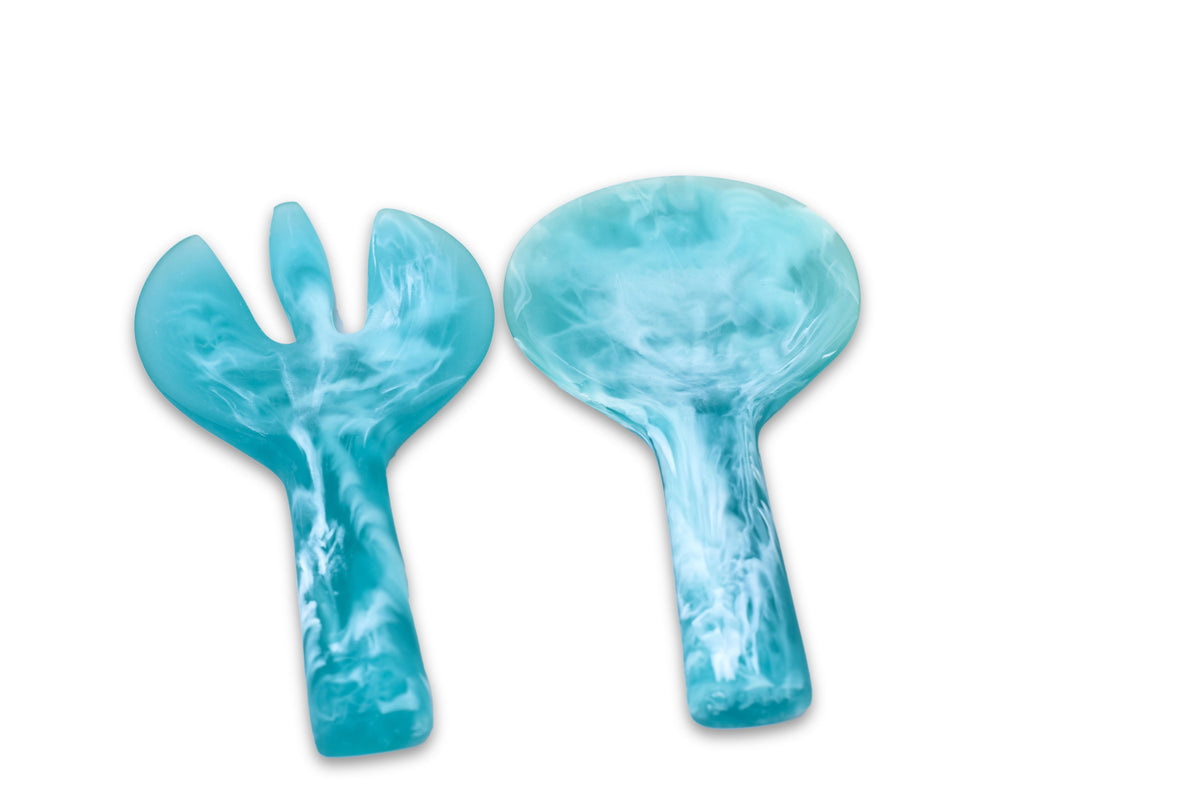 Jumbo Servers Aqua set of 2