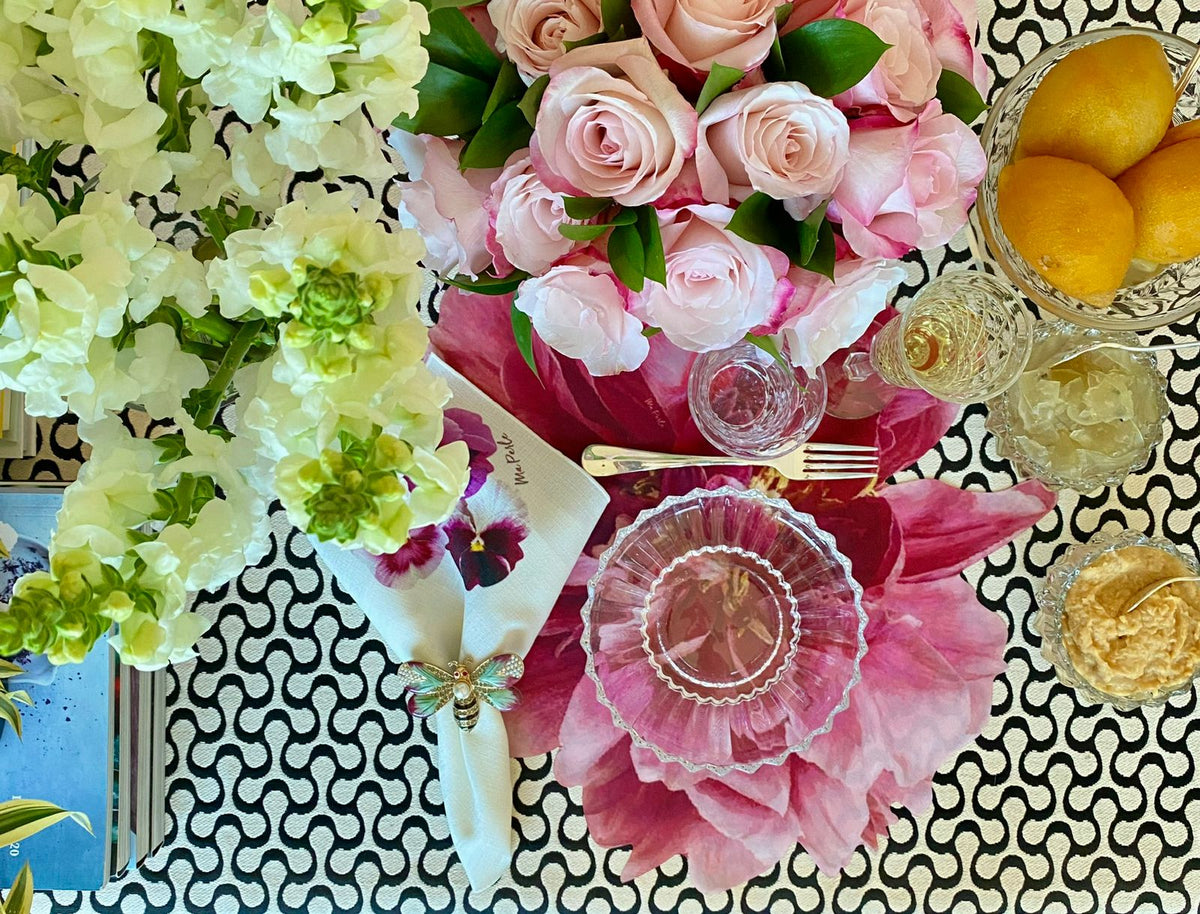 Round Salmon Placemat  Pink