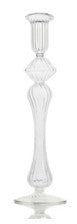 Candle Holder Striped Transparent