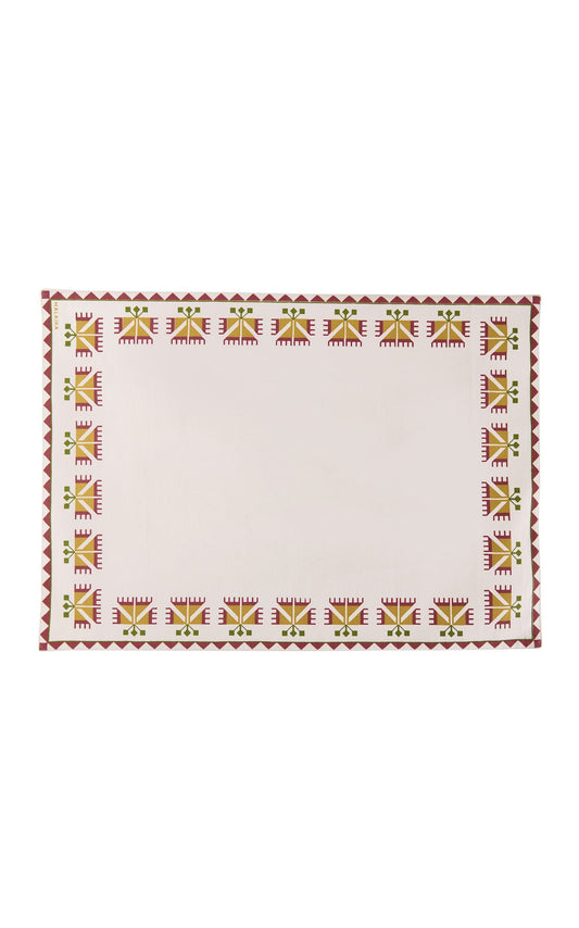 Placemat Carnation Rosewood Set of 6