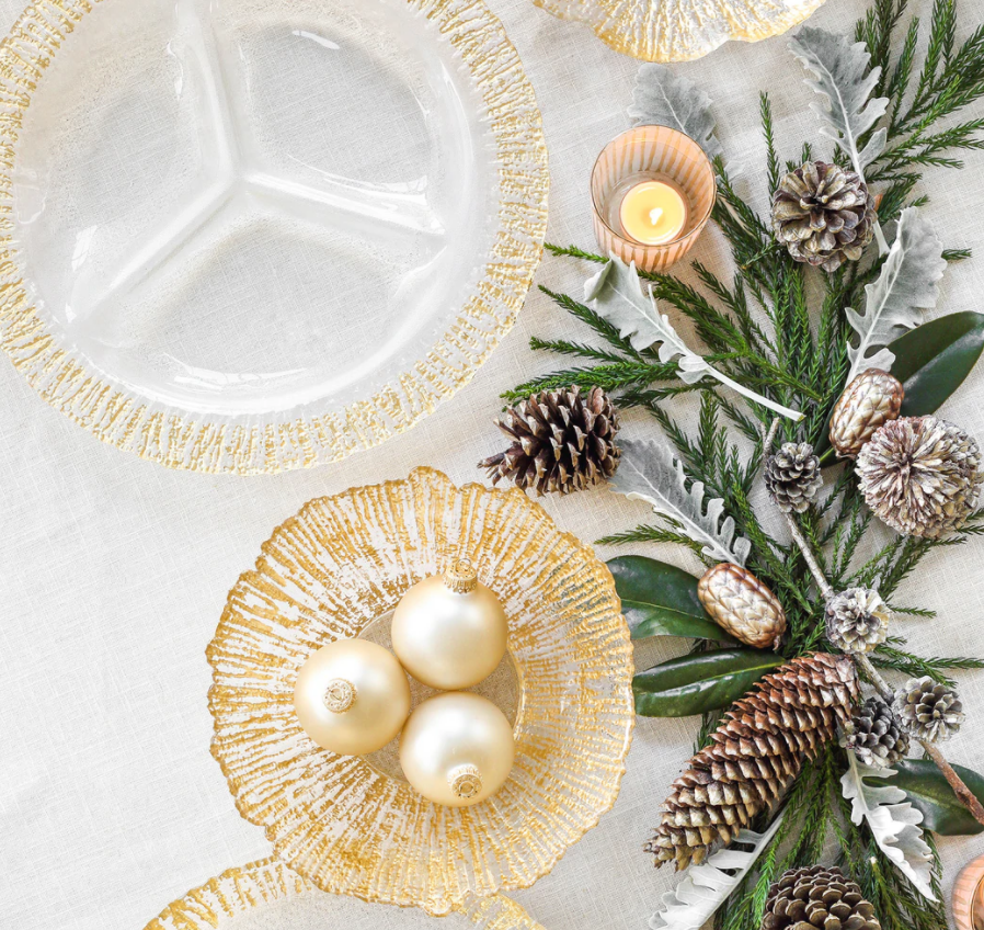 Rufolo Glass Gold Deep Bowl