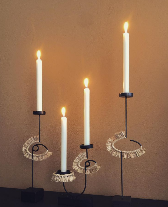Oneline Eye  Candlestick Set of 3