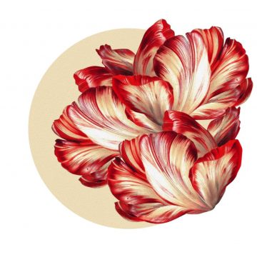 Round Placemat Red