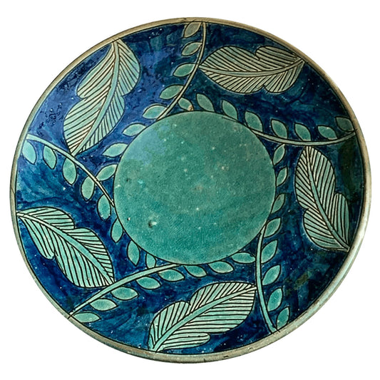 Turquoise Leaf Plate