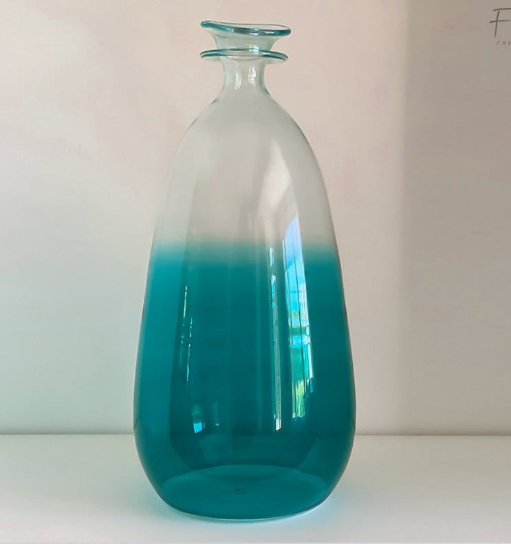 Long Gradient Vase Teal