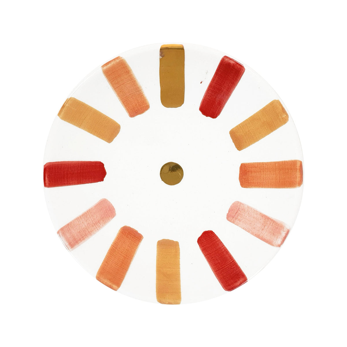 Ourika  Ceramic Straight Plate Orange