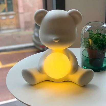 Teddy Girl Lamp White