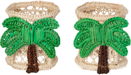 Palm Napkin Rings Set of 2